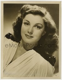 5m847 ESTHER WILLIAMS deluxe 10x13 still 1940s head & shoulders portrait of the swimmer/actress!