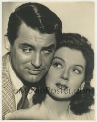 5m872 HIS GIRL FRIDAY deluxe 10.5x13.5 still 1939 c/u of Cary Grant & Rosalind Russell by Schafer!