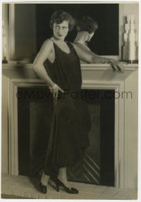 5m887 JOAN CRAWFORD deluxe 9x13 still 1929 modeling dignified evening gown by Ruth Harriet Louise!
