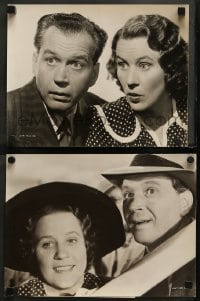 5m787 LOOK WHO'S LAUGHING 2 deluxe from 10x12.75 to 10x13.5 stills 1941 Fibber McGee & Molly!