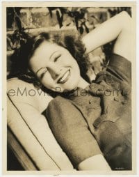 5m925 MYRNA LOY deluxe 10x13 still 1938 resting at her California ranch preparing for next movie!