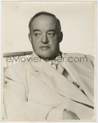 5m967 SYDNEY GREENSTREET deluxe 11x14 still 1940s great seated close up wearing white suit & tie!