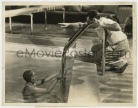 5m972 TWO-FACED WOMAN candid deluxe 10x13 still 1941 George Cukor & Greta Garbo in pool by Bull!