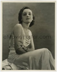 5m998 YVONNE PELLETIER deluxe 11x14.25 still 1931 seated portrait of the Canadian actress by Phyfe!