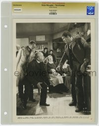 5m747 INFORMER slabbed 8x10 still 1935 John Ford classic, angry Victor McLaglen confronts Meek!