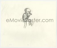 5m056 SIMPSONS animation art 2000s cartoon pencil drawing of Mr. Burns holding a wrench!