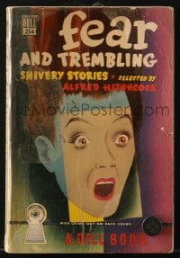 5m177 FEAR & TREMBLING paperback book 1948 shivery stories selected by Alfred Hitchcock!