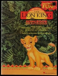 5m209 LION KING softcover book 1994 songbook with all your favorite music from the Disney movie!