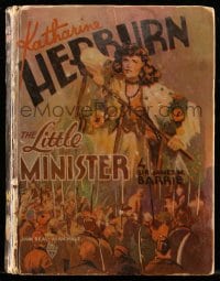 5m082 LITTLE MINISTER Little Big Book hardcover book 1934 J.M. Barrie, scenes from Hepburn's movie!