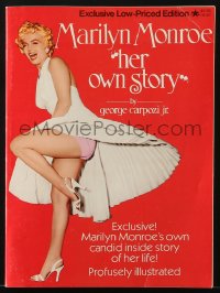 5m212 MARILYN MONROE HER OWN STORY softcover book 1973 profusely illustrated candid inside story!