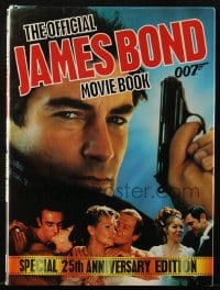 5m132 OFFICIAL JAMES BOND 007 MOVIE BOOK hardcover book 1987 special 25th anniversary edition!