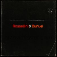 5m222 ROSSELLINI & BUNUEL softcover book 1975 a catalog of Roberto & Luis' movies!