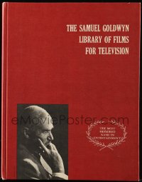 5m140 SAMUEL GOLDWYN LIBRARY OF FILMS FOR TELEVISION hardcover book 1964 movie images & info!