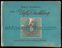 5m143 UGLY DUCKLING hardcover book 1939 Walt Disney cartoon from Hans Christian Andersen story!
