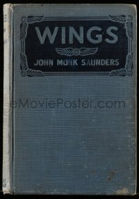 5m150 WINGS hardcover book 1927 Saunders' novel w/scenes from William Wellman's Best Picture movie!