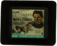 5m437 BOY OF THE STREETS glass slide 1938 Jackie Cooper + images from three of his other movies!