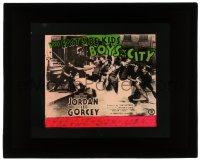 5m438 BOYS OF THE CITY glass slide 1940 Bobby Jordan & The East Side Kids with Sunshine Sammy!