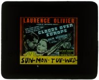 5m449 CLOUDS OVER EUROPE glass slide 1939 Laurence Olivier, Valerie Hobson, Ralph Richardson