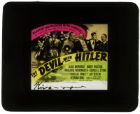 5m457 DEVIL WITH HITLER glass slide 1942 Bobby Watson as Adolf with Joe Devlin as Mussolini!