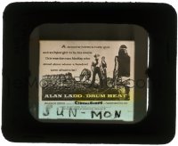 5m460 DRUM BEAT glass slide 1954 Alan Ladd & Native American Audrey Dalton, Delmer Daves directed!