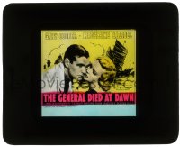 5m476 GENERAL DIED AT DAWN glass slide R1942 mercenary Gary Cooper in love with Madeleine Carroll!