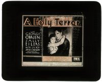 5m493 HOLY TERROR glass slide 1931 close up of George O'Brien & pretty Sally Eilers embracing!