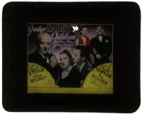 5m500 JUDGE HARDY'S CHILDREN glass slide 1938 Lewis Stone, Mickey Rooney as Andy Hardy!