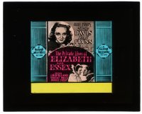 5m540 PRIVATE LIVES OF ELIZABETH & ESSEX glass slide 1939 Bette Davis, Errol Flynn, Michael Curtiz!
