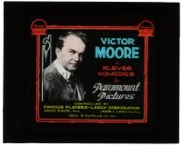 5m588 VICTOR MOORE glass slide 1920s starring in series of Klever Komedies for Paramount Pictures!