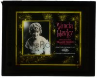 5m594 WANDA HAWLEY glass slide 1910s the pretty silent actress starring in Realart Pictures!