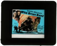 5m597 WILD BRIAN KENT glass slide 1936 art of Ralph Bellamy on fire engine, Harold Bell Wright!