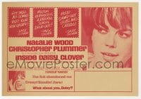 5m275 INSIDE DAISY CLOVER herald 1966 bad girl Natalie Wood helps stamp out slobs & creeps!