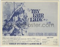 5m393 MY FAIR LADY herald 1964 classic art of Audrey Hepburn & Rex Harrison by Bob Peak!