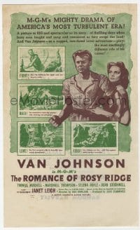 5m405 ROMANCE OF ROSY RIDGE herald 1947 Janet Leigh & Van Johnson in America's turbulent era!