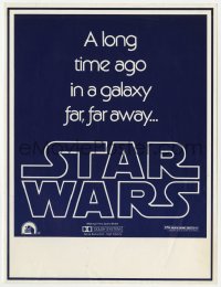 5m315 STAR WARS herald 1977 George Lucas classic, a long time ago in a galaxy far far away!