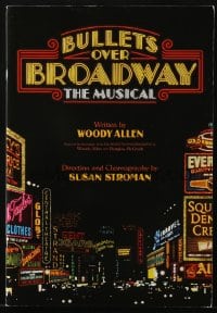 5m634 BULLETS OVER BROADWAY stage play souvenir program book 2014 written by Woody Allen, Broadway!