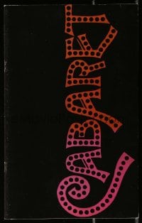 5m635 CABARET souvenir program book 1972 Liza Minnelli in Nazi Germany, directed by Bob Fosse!