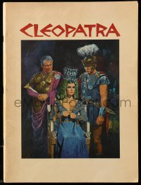 5m639 CLEOPATRA souvenir program book 1964 Elizabeth Taylor, Burton, Harrison, Terpning art!