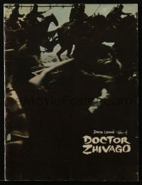 5m647 DOCTOR ZHIVAGO souvenir program book 1965 Omar Sharif, Julie Christie, David Lean epic!