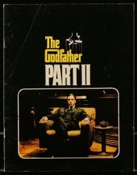 5m658 GODFATHER PART II souvenir program book 1974 Al Pacino, Francis Ford Coppola classic sequel!