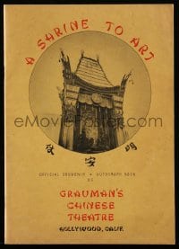 5m664 GRAUMAN'S CHINESE THEATRE souvenir program book 1943 great images & articles about the theater!