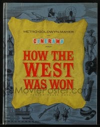 5m676 HOW THE WEST WAS WON hardcover Cinerama souvenir program book 1964 John Ford, all-star cast!