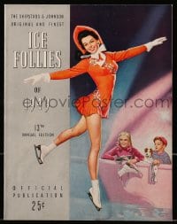 5m680 ICE FOLLIES OF 1949 souvenir program book 1949 Shipstad & Johnson ice skating variety show!