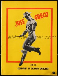 5m683 JOSE GRECO & HIS COMPANY OF SPANISH DANCERS stage play souvenir program book 1960s flamenco!