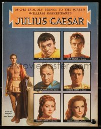 5m685 JULIUS CAESAR souvenir program book 1953 Marlon Brando, James Mason, Garson, Shakespeare!