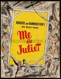 5m695 ME & JULIET stage play souvenir program book 1953 Rodgers & Hammerstein, Shirley Jones!