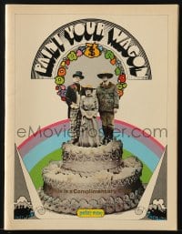 5m705 PAINT YOUR WAGON souvenir program book 1969 cool Peter Max artwork on front & back covers!