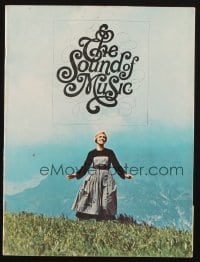 5m724 SOUND OF MUSIC 36pg souvenir program book 1965 Julie Andrews, Robert Wise musical classic!