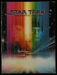 5m729 STAR TREK souvenir program book 1979 art of William Shatner & Leonard Nimoy by Bob Peak!