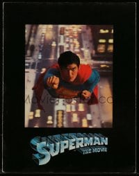 5m731 SUPERMAN souvenir program book 1978 comic book hero Christopher Reeve, Gene Hackman, Brando